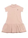 Moncler Girls Teen Pink Logo Polo Dress In Pink