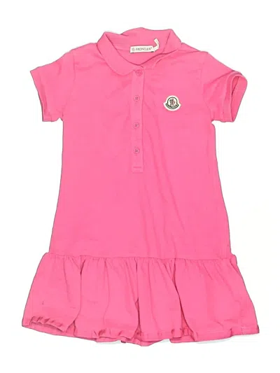 Pre-owned Moncler Kids' Dress In Pink