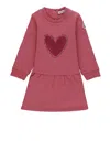 Moncler Dress With Logo In Red