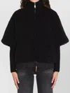Moncler Dual Fabric Reversible Cape In Black