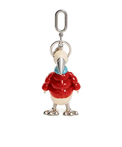 Moncler Duck Keychain In Red