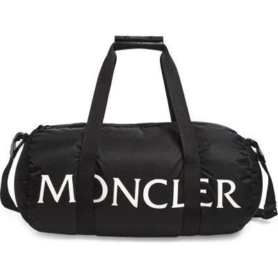 Moncler Duddle Nylon Duffle Bag In Black