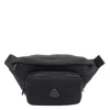 Moncler Belt Bag With 2 Pockets And Zip In Black