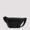 Moncler Waist Strap Leather Trim Messenger Bag In Black