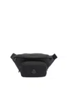 Moncler Black Durance Water-repellent Belt Bag In Black