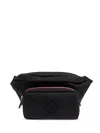 Moncler Durance Logo Belt Bag In Black