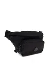 Moncler Durance Rubberised-logo Belt Bag In Black