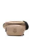 Moncler Durance Canvas Belt Bag In Neutrals