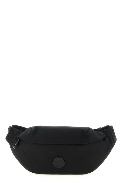 Moncler Durance Tone-on-tone Logo Belt Bag In Black