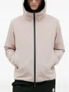 Moncler Dusler Hooded Down Jacket In Pink