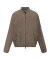 Moncler Ebrodel Reversible Wool-blend Down Jacket In Multi