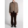 Moncler Ebrodel Reversible Wool-blend Down Jacket In Brown