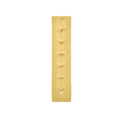 Moncler Chain Knit Wool & Cashmere Scarf, Women, Yellow, Size: One Size