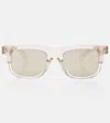 Moncler Eclipse Rectangular Sunglasses In Brown