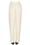 Moncler Eco-fur Trousers In White