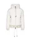 Moncler Down Fleece Jacket In White