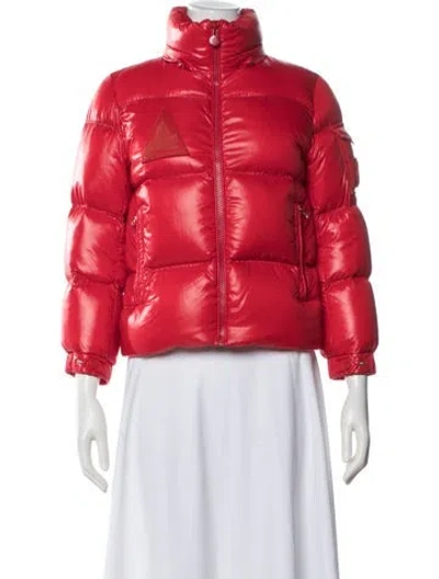 Pre-owned Moncler Ecrins Nylon Down Jacket In Red