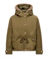 Moncler Effraie 3-in-1 Shearling Trimmed Down Parka In Green