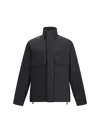 Moncler Egoutelles Jacket With Zipper And Button Closure In Black