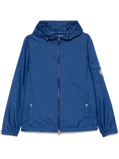 Moncler Eiache Hooded Jacket In Blue