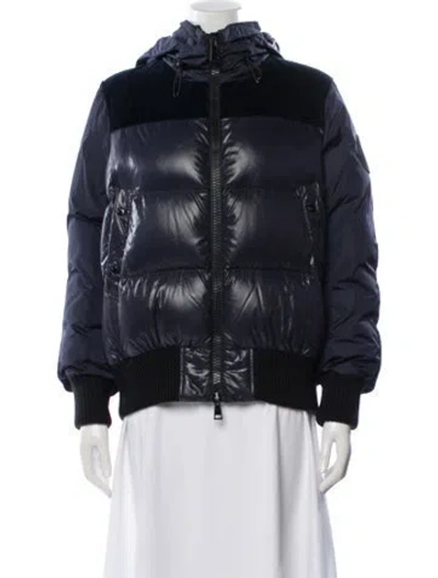 Pre-owned Moncler Elanion Down Jacket In Blue