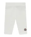 Moncler Elastic Waist Casual Pants In White