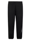 Moncler Logo Print Track Pants In Black