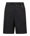 Moncler Day-namic Nylon Bermuda Shorts With Adjustable Drawstring In Black