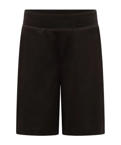 Moncler Elastic Waist Shorts In Black