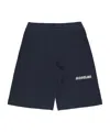 Moncler Elastic Waist Shorts In Blue