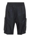 Moncler Elastic Waist Shorts In Midnight Blue