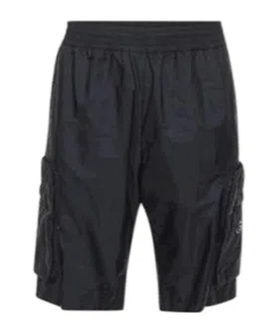 Moncler Elastic Waist Shorts In Midnight Blue