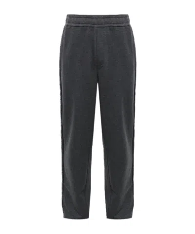 Moncler Elastic Waist Sports Pants In Gray