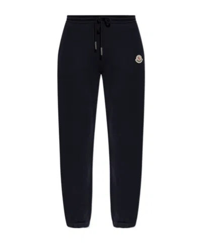 MONCLER MONCLER LOGO-PATCH DRAWSTRING TROUSERS