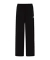 Moncler Mid-rise Striped Wide-leg Track Pants In Black