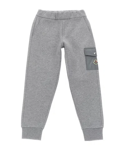 Moncler Elastic Waist Sweatpants In Gray
