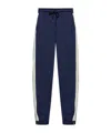 Moncler Striped Track Pants In Navy Blue