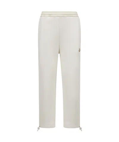 Moncler Elastic Waist Sweatpants In White