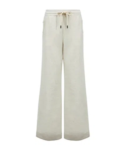 MONCLER COTTON  LINEN TRACK PANTS