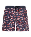 Moncler Men's Printed Swim Shorts In Multicolor
