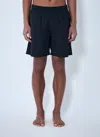 Moncler Logo-patch Elasticated-waist Swim Shorts In Blue