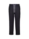 Moncler Elasticated Drawstring Joggers In Black