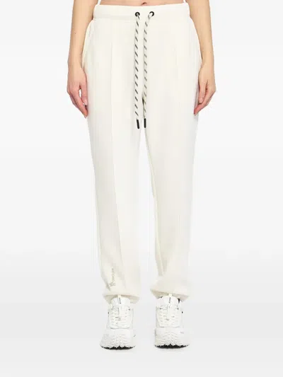 Moncler Elasticated Pleated Sport Trousers In Animal Print