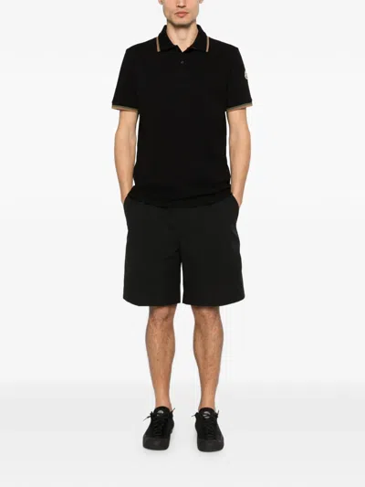 Moncler Elasticated Shorts In Black