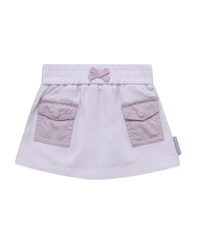 Moncler Elasticated-waist Cotton Skirt In Purple