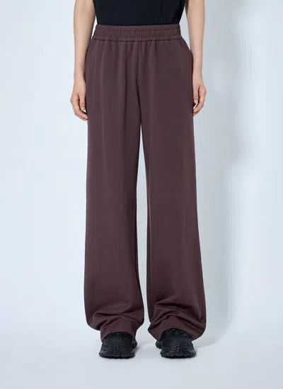 Moncler Elasticated Waist Lounge Trousers In Brown