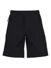 Moncler Elasticated-waist Shorts In Black