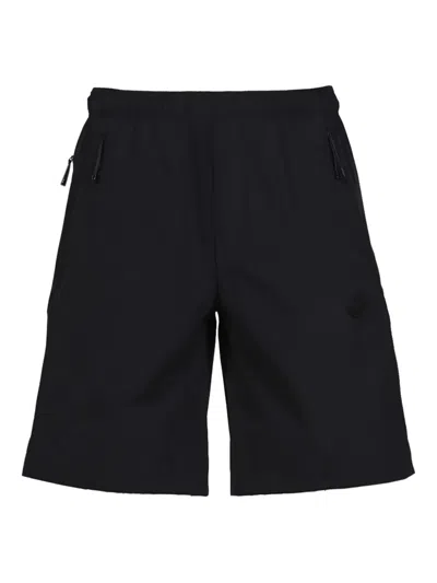 Moncler Elasticated-waist Shorts In Black