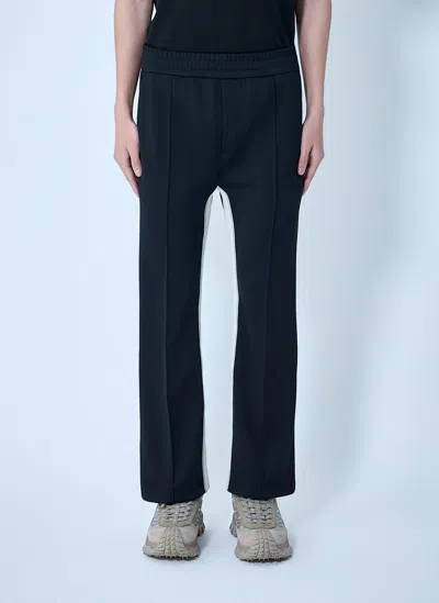 Moncler Elasticated Waist Straight Trousers In Blue