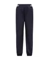 Moncler Elasticated-waist Tapered-leg Trousers In Blue